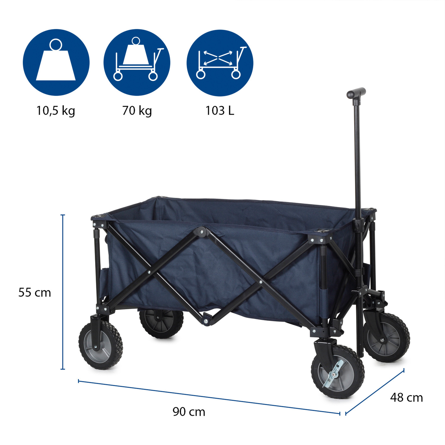 Zložljiv transportni voziček CamPart St. Tropez - slika 4